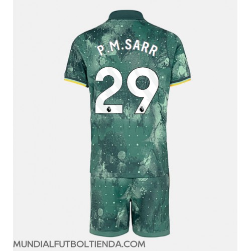 Camiseta Tottenham Hotspur Pape Matar Sarr #29 Tercera Equipación Replica 2024-25 para niños mangas cortas (+ Pantalones cortos)